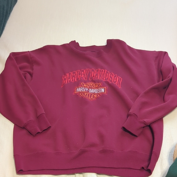 Harley-Davidson Other - Harley-Davidson Maroon Crewneck Sweatshirt